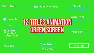 Top 12 || Green Screen Titles Animation || by Green Pedia