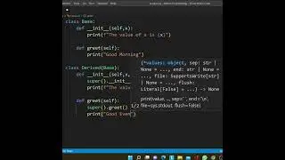 Super( ) function in Python | Multiple Inheritance in Python | #shorts #python   #pythonprogramming