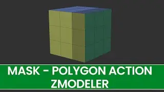 Mask - Polygon Action - ZModeler - ZBrush Tutorial for Beginners