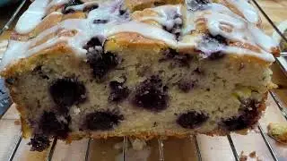 Blueberry Lemon Zucchini Bread - 8 Days of Zucchini Recipes #7