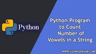 Python Program to Count Number of Vowels in a String