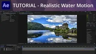 After Effects Tutorial - Realistic Water Motion Using Fractal Noise as Displacement Map