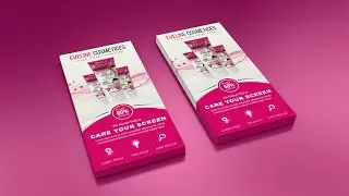 DL Flyer Design for Fashion and Beauty Products | Photoshop Tutorial