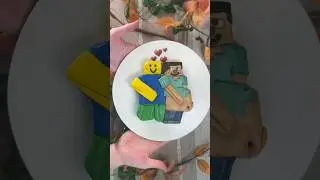 ✨pregnant ROBLOX x MINECRAFT cake✨