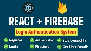 Firebase Auth with React Step-by-Step Tutorial || Login Register auth with firebase React Firestore