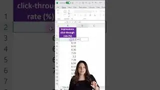 Convert Existing Number to Percentage in Excel without x100 #shorts