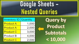 Google Sheets Nested Query