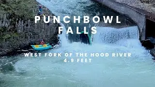 Swimming Punchbowl Falls on the West Fork of the Hood River