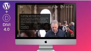 DIVI 4.0 theme - creating full width video background with color overlay (Latest)