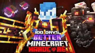 I Survived 100 Days in Overpowered Better Minecraft Hardcore