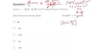 Find powers of complex numbers in polar form