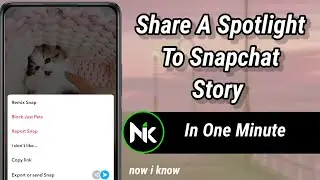 How To Share A Spotlight To Snapchat Story 2024