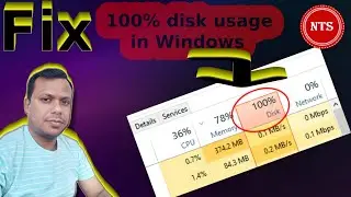 How to Fix 100% Disk Usage in Windows | 100% DISK Usage Windows 11 | [SOLVED] | 2024