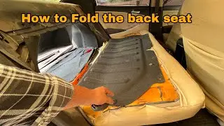 How to fold the back seat || How to sleep in the car comfortably