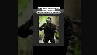 Photoshop Ai completes: Call of Duty Modern Warfare 2 Cover Art [Generative Fill]