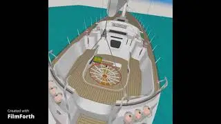 My Sketchup Yacht Design in Vr with the quest 2 , look amazing in Vr