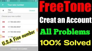 FIX CREATE AN ACCOUNT ERROR ON (FREETONE) | FREETONE APP NOT WORKING 100% PROBLEM SOLVED 2020