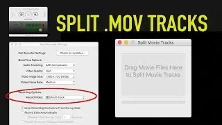 How to split MOV files into separate tracks on a Mac