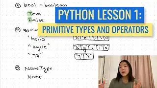 Basic Types and Operators in Python | Python for Beginners Lesson 1 | Code with Kylie