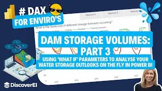 DAX for Enviro's: Dynamically analyse water security outlooks using What If parameters in Power BI