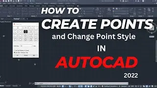 AutoCAD Tutorial: How to Create Points and Change Point Style in AutoCAD | 
