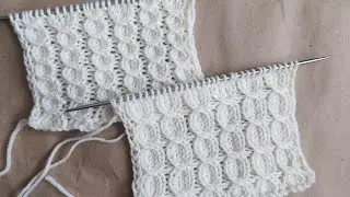 Шикарные рельефные узоры спицами для свитера, кардигана, пледа ❤