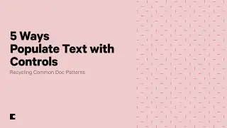 Using a control to populate text with input from a table