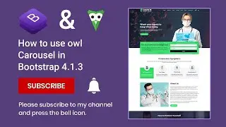 Bootstrap 4 tutorial psd to bootstrap 4| owl carosel text design slider | Bootstrap 4 tutorial #7