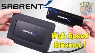 Sabrent Thunderbolt 3 10Gbe & USB 2.5GBe High Speed Ethernet Network Adapter! - REVIEW