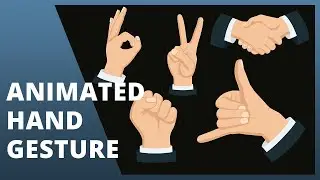 Different Types of Animated Hand Gestures - Free Template