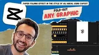 Paper Fold-Out Effect at any image  like Ali Abdaal in CapCut