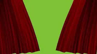 Movie Curtain Opening Green Screen Video