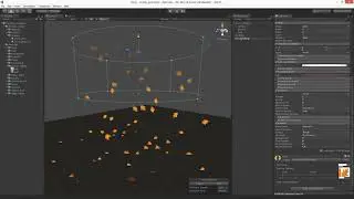 unity 3D particles falling1.3