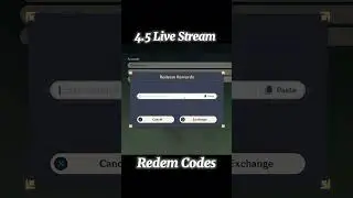 Genshin Impact 4.5 Live Stream Redem Codes!! 🤩 