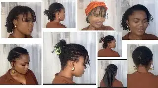 HOW TO Style Short Old Mini Braids with Claw Clips for Beginners. #minibraids #minibraidstyles