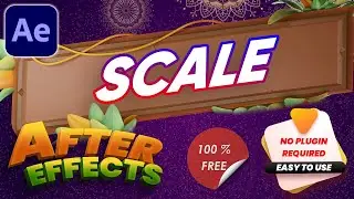 Scale After Effects Animation Tutorial NO PLUGINS | gfxunlimit.com |How to apply Scale effects