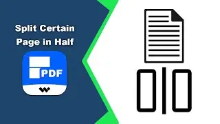 How to split certain pages in half in Wondershare PDFelement