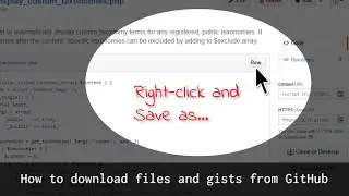 How to download files and Gists from GitHub