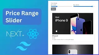 How To Make Responsive Price Range Slider Using Next JS React JS & Tailwind CSS #reactjs