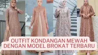 50 Model Gamis Brokat Terbaru 2024 Outfit Kondangan