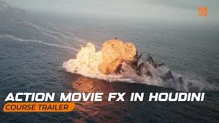 Action Movie FX In Houdini | Master Pyro & Large Scale Water FX ( Godzilla Inspired VFX Course )