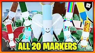 How to get ALL 20 MARKERS + BADGES in FIND THE MARKER MORPHS || Roblox