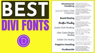 Best Divi Fonts for Your Site