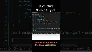 Interview Challenge # 80 || How to destructure a nested Object in JS 
