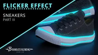 Light Flicker Blender 2.8x / Sneakers - PART III - Animation [ Beginners ]