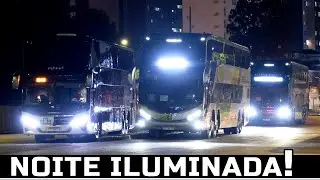 GRANDE MOVIMENTO DE ÔNIBUS DOUBLE DECKER MARCOPOLO G8 NA RODOVIÁRIA DE CURITIBA