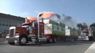 Best Amazing Semi Trucks Drag Racing