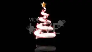 Beautiful Modern Christmas Tree Loop with transparency