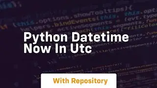 python datetime now in utc