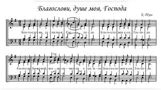 К. Туев Благослови, душе моя, Господа (103 пс.)